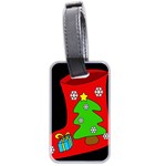 Christmas sock Luggage Tags (Two Sides) Back