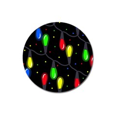 Christmas Light Magnet 3  (round)