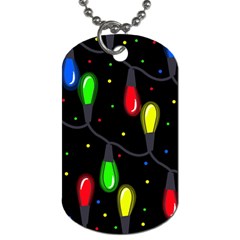 Christmas Light Dog Tag (one Side) by Valentinaart