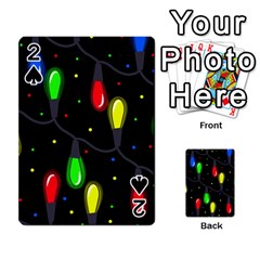 Christmas Light Playing Cards 54 Designs  by Valentinaart