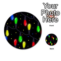 Christmas Light Multi-purpose Cards (round) 