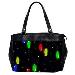 Christmas Light Office Handbags by Valentinaart