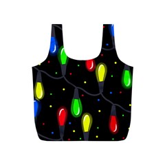 Christmas Light Full Print Recycle Bags (s)  by Valentinaart