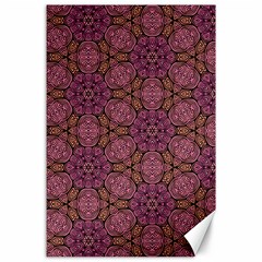 Fuchsia Abstract Shell Pattern Canvas 24  X 36 