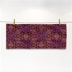 Fuchsia Abstract Shell Pattern Hand Towel Front