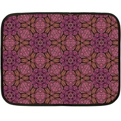 Fuchsia Abstract Shell Pattern Double Sided Fleece Blanket (mini) 