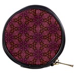 Fuchsia Abstract Shell Pattern Mini Makeup Bags Front