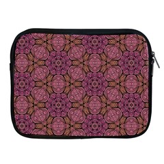 Fuchsia Abstract Shell Pattern Apple Ipad 2/3/4 Zipper Cases by TanyaDraws