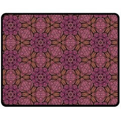 Fuchsia Abstract Shell Pattern Double Sided Fleece Blanket (medium) 