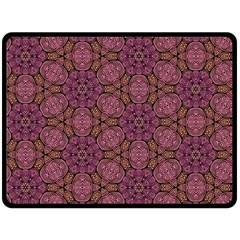 Fuchsia Abstract Shell Pattern Double Sided Fleece Blanket (large) 