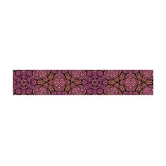 Fuchsia Abstract Shell Pattern Flano Scarf (mini)