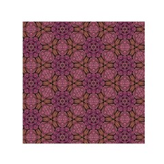 Fuchsia Abstract Shell Pattern Small Satin Scarf (square)