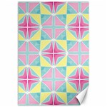 Pastel Block Tiles Pattern Canvas 12  x 18   11.88 x17.36  Canvas - 1