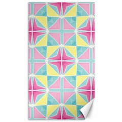 Pastel Block Tiles Pattern Canvas 40  X 72   by TanyaDraws