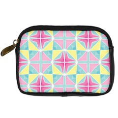 Pastel Block Tiles Pattern Digital Camera Cases