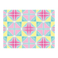 Pastel Block Tiles Pattern Double Sided Flano Blanket (mini)  by TanyaDraws