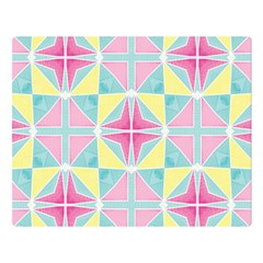 Pastel Block Tiles Pattern Double Sided Flano Blanket (large) 