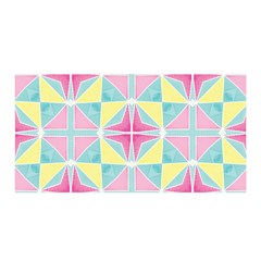 Pastel Block Tiles Pattern Satin Wrap by TanyaDraws