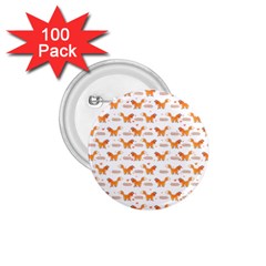 Fox And Laurel Pattern 1 75  Buttons (100 Pack) 