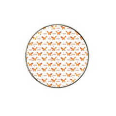 Fox And Laurel Pattern Hat Clip Ball Marker