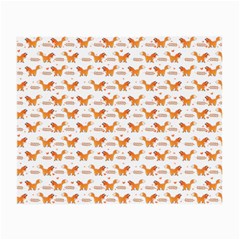 Fox And Laurel Pattern Small Glasses Cloth by TanyaDraws