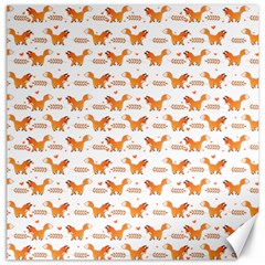 Fox And Laurel Pattern Canvas 20  X 20  