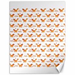 Fox And Laurel Pattern Canvas 18  X 24  