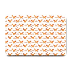 Fox And Laurel Pattern Small Doormat 