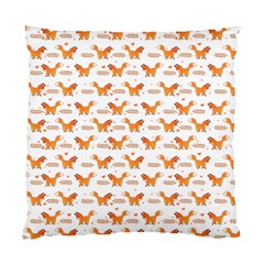 Fox And Laurel Pattern Standard Cushion Case (one Side) by TanyaDraws