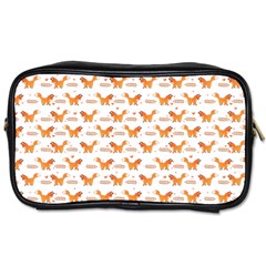 Fox And Laurel Pattern Toiletries Bags 2-side