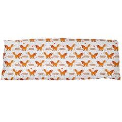 Fox And Laurel Pattern Body Pillow Case Dakimakura (two Sides) by TanyaDraws