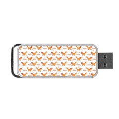 Fox And Laurel Pattern Portable Usb Flash (two Sides)