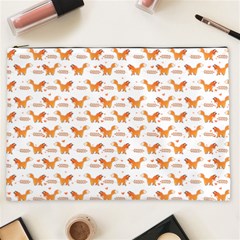 Fox And Laurel Pattern Cosmetic Bag (xxl)  by TanyaDraws