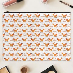 Fox And Laurel Pattern Cosmetic Bag (xxxl)  by TanyaDraws