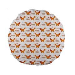 Fox And Laurel Pattern Standard 15  Premium Round Cushions