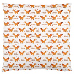 Fox And Laurel Pattern Standard Flano Cushion Case (one Side)