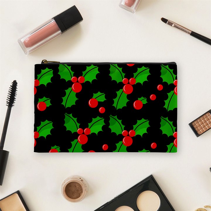 Christmas berries pattern  Cosmetic Bag (Medium) 