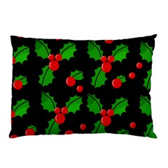 Christmas Berries Pattern  Pillow Case (two Sides) by Valentinaart