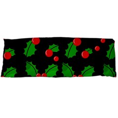 Christmas Berries Pattern  Body Pillow Case (dakimakura) by Valentinaart