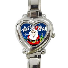 Santa Claus  Heart Italian Charm Watch by Valentinaart