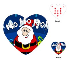 Santa Claus  Playing Cards (heart)  by Valentinaart