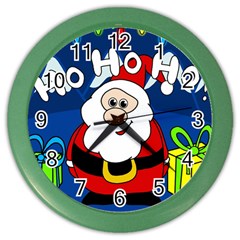 Santa Claus  Color Wall Clocks by Valentinaart