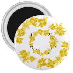 Daffodils Illustration  3  Magnets by vanessagf