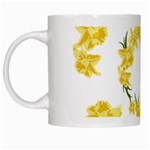 Daffodils Illustration  White Mugs Left