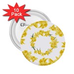 Daffodils Illustration  2.25  Buttons (10 pack)  Front