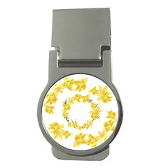 Daffodils Illustration  Money Clips (round) 