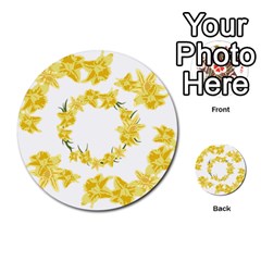 Daffodils Illustration  Multi-purpose Cards (round)  by vanessagf