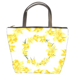 Daffodils Illustration  Bucket Bags by vanessagf