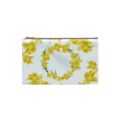 Daffodils Illustration  Cosmetic Bag (small)  by vanessagf