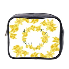 Daffodils Illustration  Mini Toiletries Bag 2-side by vanessagf